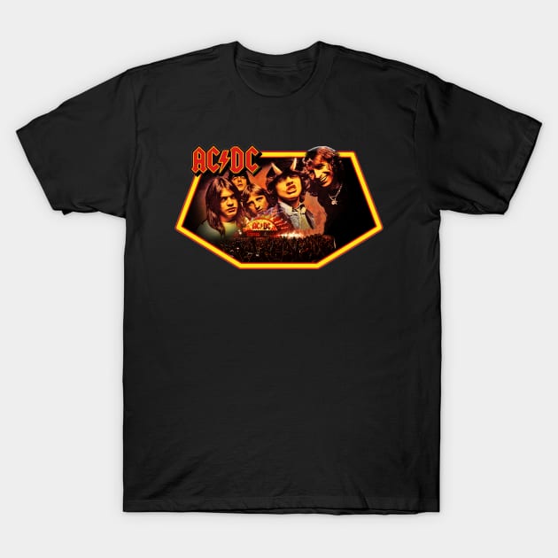 vintage ac/dc T-Shirt by Illustration Planet